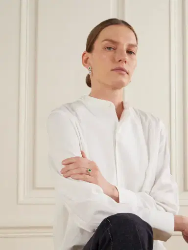 Suzanne Kalan 18-karat Gold, Emerald And Diamond Ring | Thumbnail 3