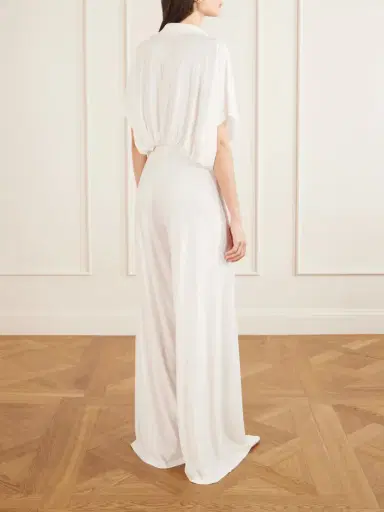 Norma Kamali Draped Jersey Jumpsuit | Thumbnail 3 Norma Kamali Draped Jersey Jumpsuit | Thumbnail 3