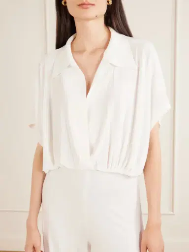 Norma Kamali Draped Jersey Jumpsuit | Thumbnail 4 Norma Kamali Draped Jersey Jumpsuit | Thumbnail 4