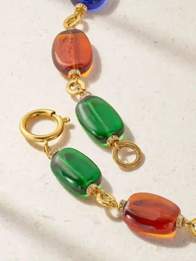 Susan Caplan Vintage + Chanel Vintage 1980 Gold-plated Gripoix Crystal Necklace | Thumbnail 3 Susan Caplan Vintage + Chanel Vintage 1980 Gold-plated Gripoix Crystal Necklace | Thumbnail 3