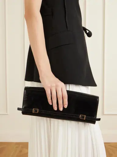 Simkhai River East-west Moto Leather Clutch Bag | Thumbnail 2