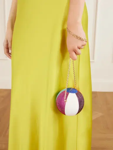 Judith Leiber Couture Sphere Crystal-embellished Gold-tone Clutch | Thumbnail 2 Judith Leiber Couture Sphere Crystal-embellished Gold-tone Clutch | Thumbnail 2