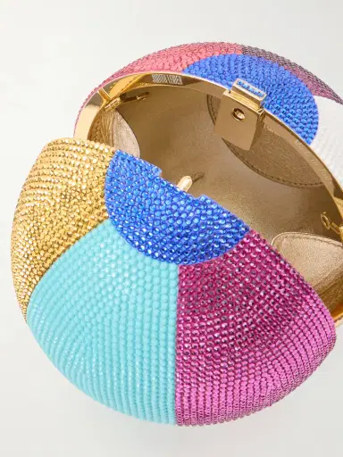 Judith Leiber Couture Sphere Crystal-embellished Gold-tone Clutch | Thumbnail 6 Judith Leiber Couture Sphere Crystal-embellished Gold-tone Clutch | Thumbnail 6