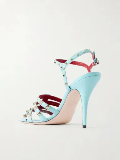 Valentino Garavani Rockstud 100 Embellished Leather Sandals | Thumbnail 3 Valentino Garavani Rockstud 100 Embellished Leather Sandals | Thumbnail 3