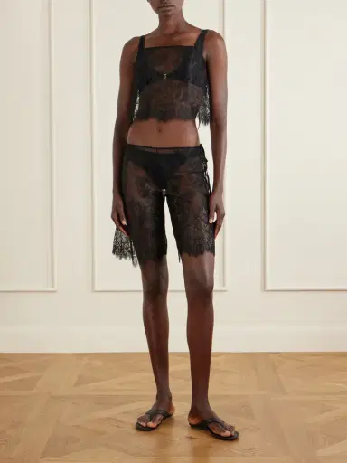 Kiki de Montparnasse Sabine Lace Bermuda Shorts | Thumbnail 2 Kiki de Montparnasse Sabine Lace Bermuda Shorts | Thumbnail 2