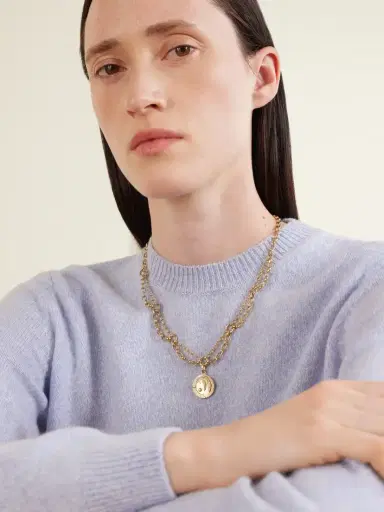 Foundrae Infinite Gratitude + Festoon 18-karat Gold Diamond Necklace | Thumbnail 2