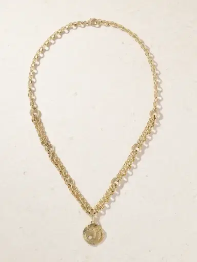 Foundrae Infinite Gratitude + Festoon 18-karat Gold Diamond Necklace | Thumbnail 4