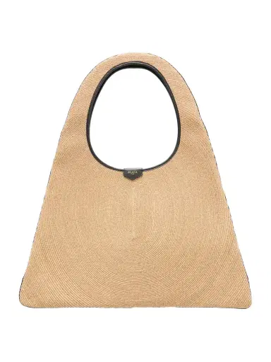 Alaïa Leather-trimmed Paper Straw Shoulder Bag | Thumbnail 1 Alaïa Leather-trimmed Paper Straw Shoulder Bag | Thumbnail 1