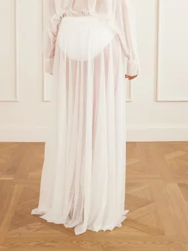 Norma Kamali Tulle Maxi Skirt | Thumbnail 3