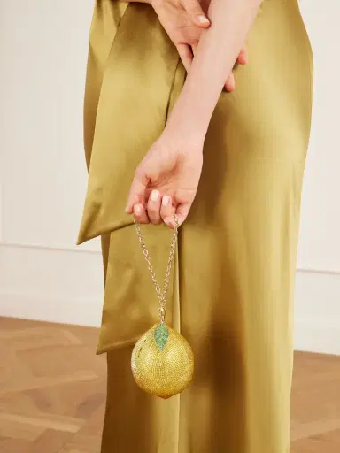 Judith Leiber Couture Citron Crystal-embellished Gold-tone Clutch | Thumbnail 2 Judith Leiber Couture Citron Crystal-embellished Gold-tone Clutch | Thumbnail 2