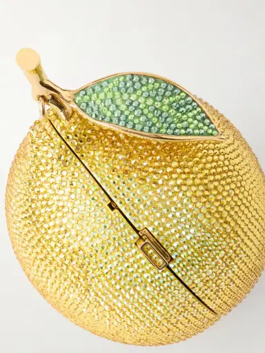 Judith Leiber Couture Citron Crystal-embellished Gold-tone Clutch | Thumbnail 5 Judith Leiber Couture Citron Crystal-embellished Gold-tone Clutch | Thumbnail 5