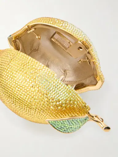 Judith Leiber Couture Citron Crystal-embellished Gold-tone Clutch | Thumbnail 6 Judith Leiber Couture Citron Crystal-embellished Gold-tone Clutch | Thumbnail 6