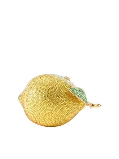Judith Leiber Couture Citron Crystal-embellished Gold-tone Clutch | Thumbnail 1 Judith Leiber Couture Citron Crystal-embellished Gold-tone Clutch | Thumbnail 1