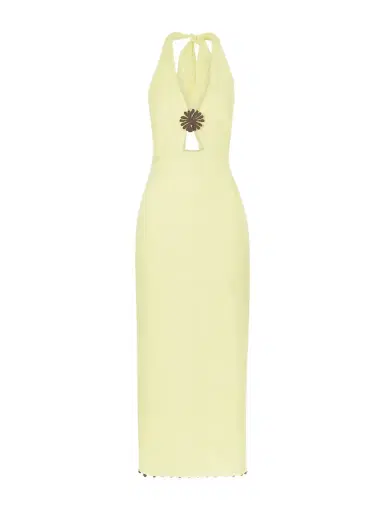 Cala de la Cruz Orly Embellished Cutout Linen Maxi Dress | Thumbnail 1