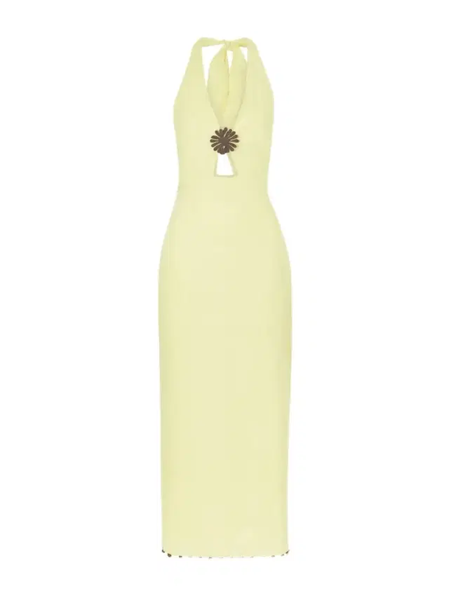 Orly Embellished Cutout Linen Maxi Dress