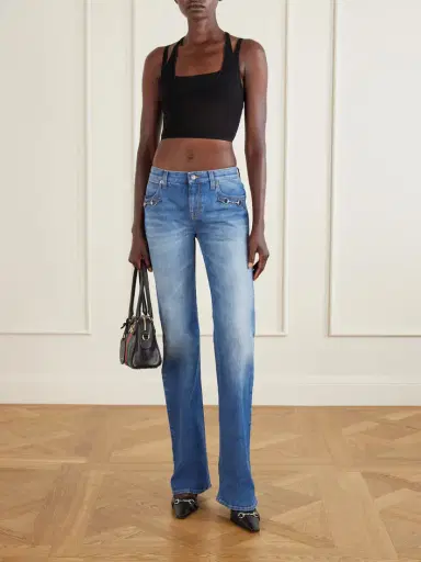 Gucci Horsebit-embellished Low-rise Flared Jeans | Thumbnail 2 Gucci Horsebit-embellished Low-rise Flared Jeans | Thumbnail 2