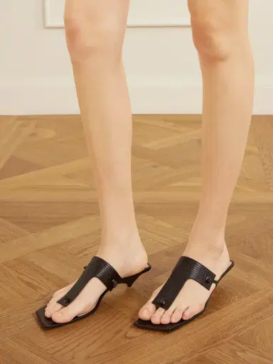 CHRISTEN Edge T-strap 35 Lizard-effect Leather Sandals | Thumbnail 2 CHRISTEN Edge T-strap 35 Lizard-effect Leather Sandals | Thumbnail 2