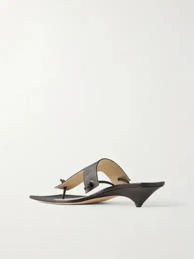 CHRISTEN Edge T-strap 35 Lizard-effect Leather Sandals | Thumbnail 3 CHRISTEN Edge T-strap 35 Lizard-effect Leather Sandals | Thumbnail 3