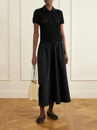 Polo Ralph Lauren Crocheted Cotton-poplin Maxi Dress | Thumbnail 2 Polo Ralph Lauren Crocheted Cotton-poplin Maxi Dress | Thumbnail 2