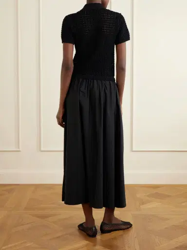 Polo Ralph Lauren Crocheted Cotton-poplin Maxi Dress | Thumbnail 3 Polo Ralph Lauren Crocheted Cotton-poplin Maxi Dress | Thumbnail 3