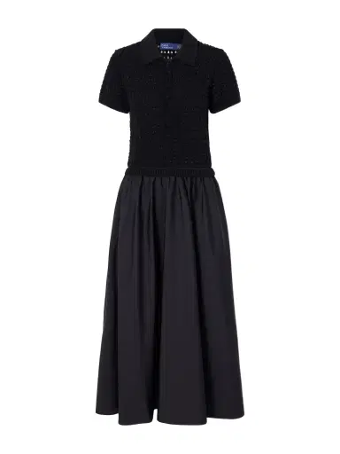 Polo Ralph Lauren Crocheted Cotton-poplin Maxi Dress | Thumbnail 1 Polo Ralph Lauren Crocheted Cotton-poplin Maxi Dress | Thumbnail 1