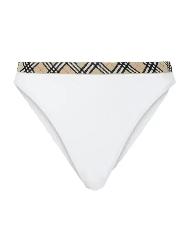 Burberry Samphire Checked Bikini Bottom