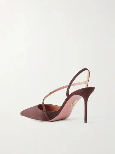 Aquazzura Dynasty 85 Suede Pump | Thumbnail 3