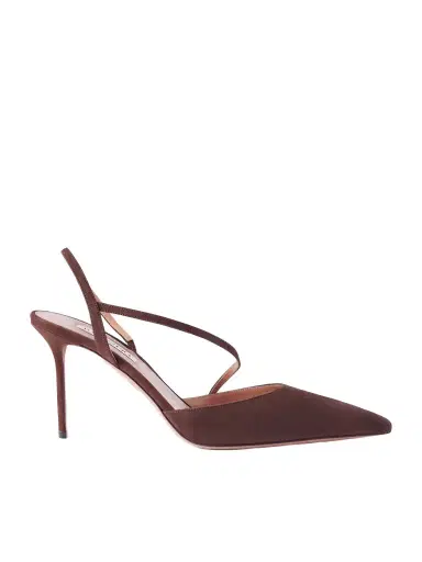 Aquazzura Dynasty 85 Suede Pump | Thumbnail 1