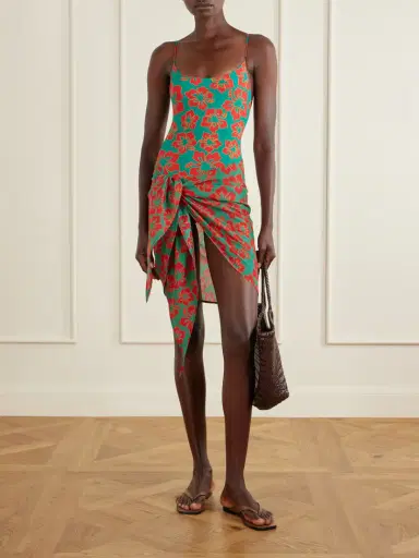 Lido Floral-print Cotton-voile Sarong - Unknown | Thumbnail 2