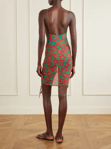Lido Floral-print Cotton-voile Sarong - Unknown | Thumbnail 3