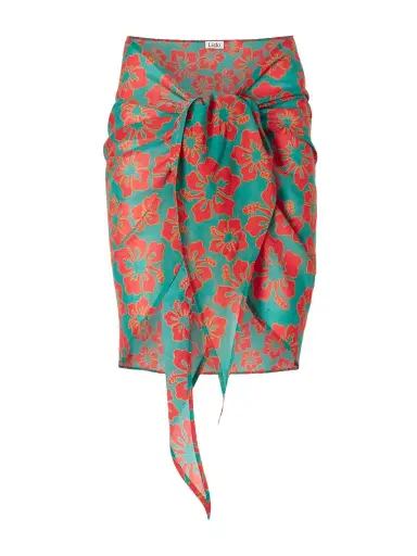 Lido Floral-print Cotton-voile Sarong - Unknown | Thumbnail 1