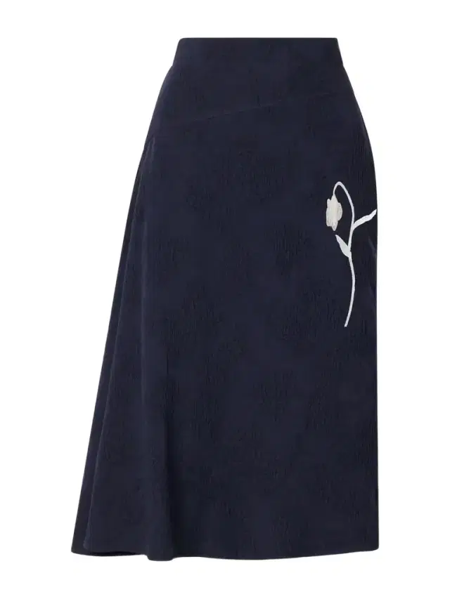 Asymmetric Floral-jacquard Cotton-blend Midi Skirt