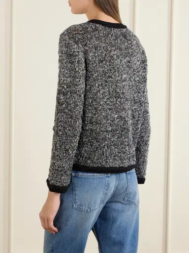 Valentino Garavani Embellished Knitted Linen Cardigan | Thumbnail 3
