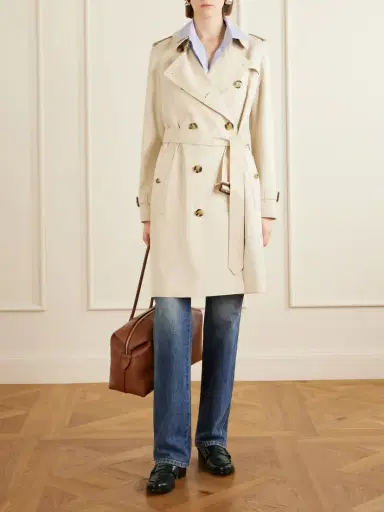 Burberry Kensington Double-breasted Belted Cotton-gabardine Trench Coat | Thumbnail 2 Burberry Kensington Double-breasted Belted Cotton-gabardine Trench Coat | Thumbnail 2