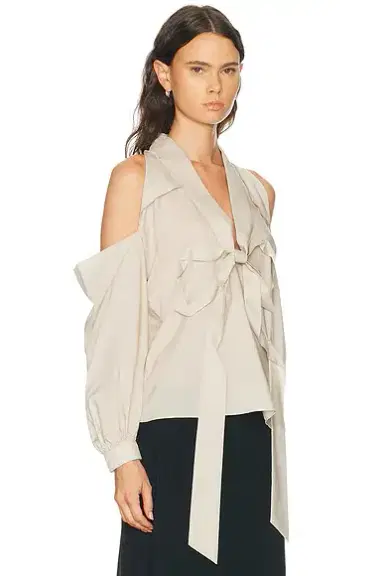 Acne Studios Senny Fluid Lyocell Blouse | Thumbnail 2 Acne Studios Senny Fluid Lyocell Blouse | Thumbnail 2