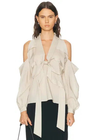 Acne Studios Senny Fluid Lyocell Blouse | Thumbnail 5 Acne Studios Senny Fluid Lyocell Blouse | Thumbnail 5