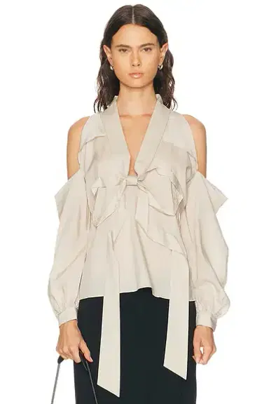 Acne Studios Senny Fluid Lyocell Blouse | Thumbnail 1 Acne Studios Senny Fluid Lyocell Blouse | Thumbnail 1