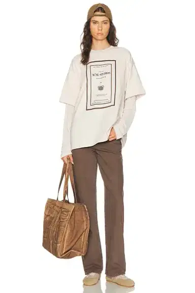 Acne Studios Edra Double Book Cover T-Shirt | Thumbnail 4 Acne Studios Edra Double Book Cover T-Shirt | Thumbnail 4