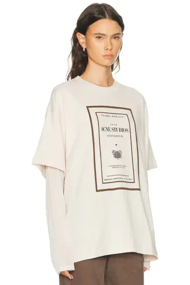 Acne Studios Edra Double Book Cover T-Shirt | Thumbnail 6 Acne Studios Edra Double Book Cover T-Shirt | Thumbnail 6
