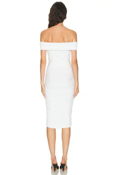 Norma Kamali Sleeveless Cowl Neck Side Shirred Dress | Thumbnail 6 Norma Kamali Sleeveless Cowl Neck Side Shirred Dress | Thumbnail 6