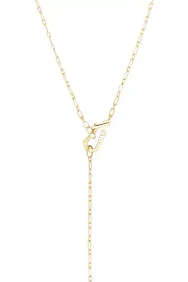 Jade Trau Mini Diamond Lola Lariat Necklace | Thumbnail 3