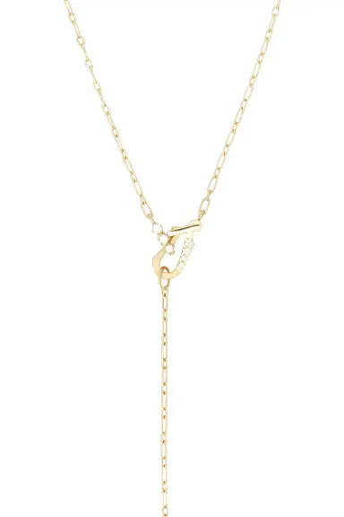 Jade Trau Mini Diamond Lola Lariat Necklace | Thumbnail 6