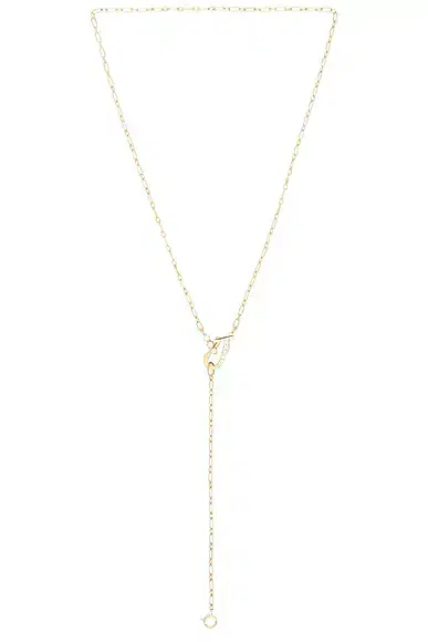 Jade Trau Mini Diamond Lola Lariat Necklace