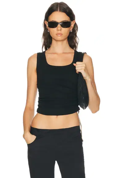 Burberry Tie Side Tank Top | Thumbnail 5 Burberry Tie Side Tank Top | Thumbnail 5