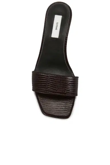 TOTEME Slim Lizard Embossed Bandeau Mule | Thumbnail 9 TOTEME Slim Lizard Embossed Bandeau Mule | Thumbnail 9