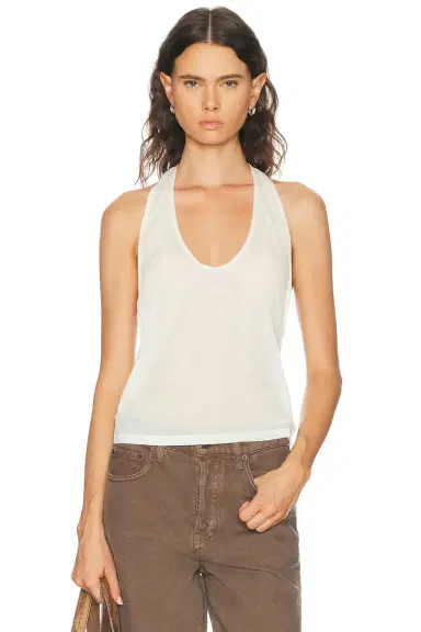 EB Denim Valley Sheer Racer Tank Top | Thumbnail 5 EB Denim Valley Sheer Racer Tank Top | Thumbnail 5