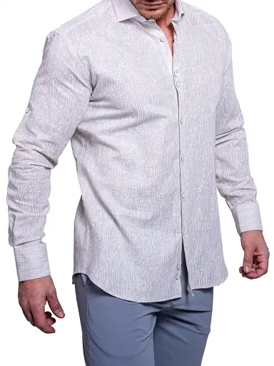 Maceoo Men's Einstein Resistance Shirt - Grey | Thumbnail 6