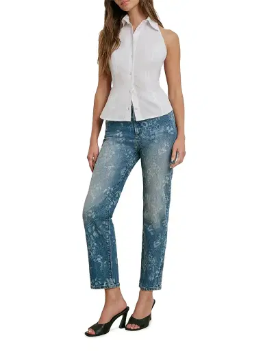 Favorite Daughter Women's The Behind The Bow Cotton Back-Tie Top | Thumbnail 2
