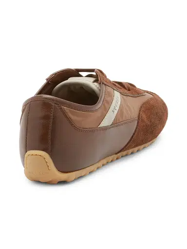 Alexander McQueen Men's Boxe Suede & Nylon Low-Top Sneakers - Brown - Size 13 | Thumbnail 3
