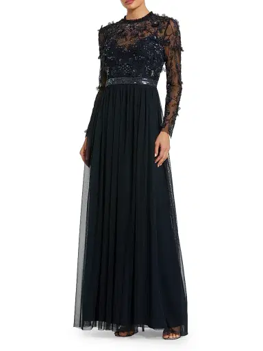 Mac Duggal Women's Floral Embroidered Mermaid Gown | Thumbnail 1